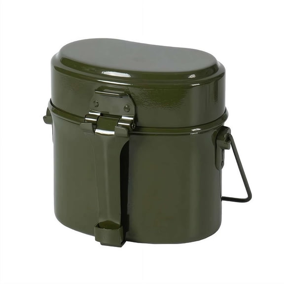Aluminum Camping Mess Lightweight Portable Outdoor Cookware Lunch Box for Hiking Picnic, Food-Grade & Hangable Design