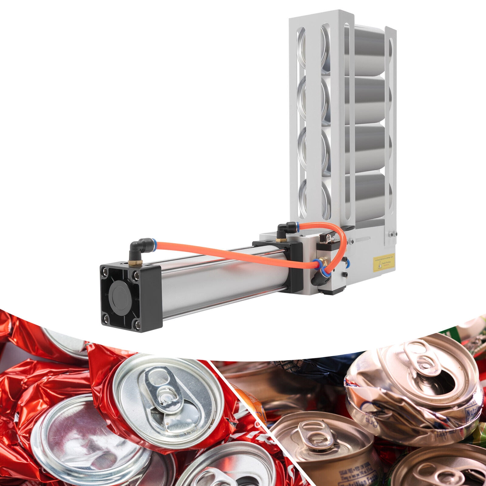 Aluminum Can Crusher Pneumatic Air Cylinder Soda Beer Recycling Tool