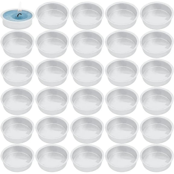 Aluminum Candle Cup Jar Candle Making Accessories Silver 4.8x1.25cm Inner Diameter: 4.05cm