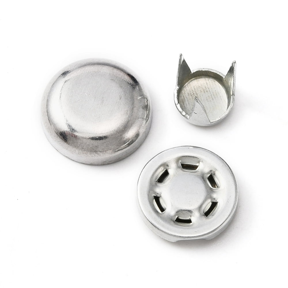 Aluminum Cap Top Buttons for Hat Making Accessories Platinum 8~15x3 ...