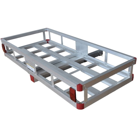 Larin Aluminum Cargo Carrier, 500 lb Capacity, 2 in Hitch Receiver Exterior Automotive Accessories