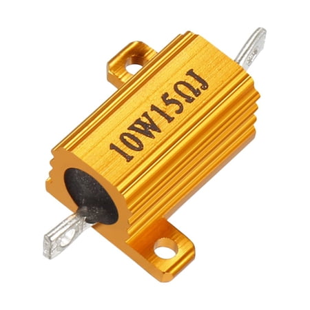 Aluminum Case Resistor 10W 15 Ohm Wirewound for Converter Rod Post 10W15RJ