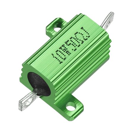 Aluminum Case Resistor 10W 50 Ohm Green Wirewound for  with Rod Post 10W50RJ