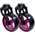thumbnail image 1 of Aluminum Caster Fork Assembly With 5x.140 Soft Roll Caster-Pink Rim, 1 of 2