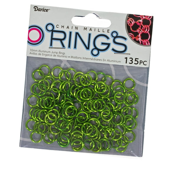 Aluminum Chain Maille Jump Rings - Connecting Loops in Multiple Colors and Sizes - Make DIY Jewelry, Accessories, Clothing, and More