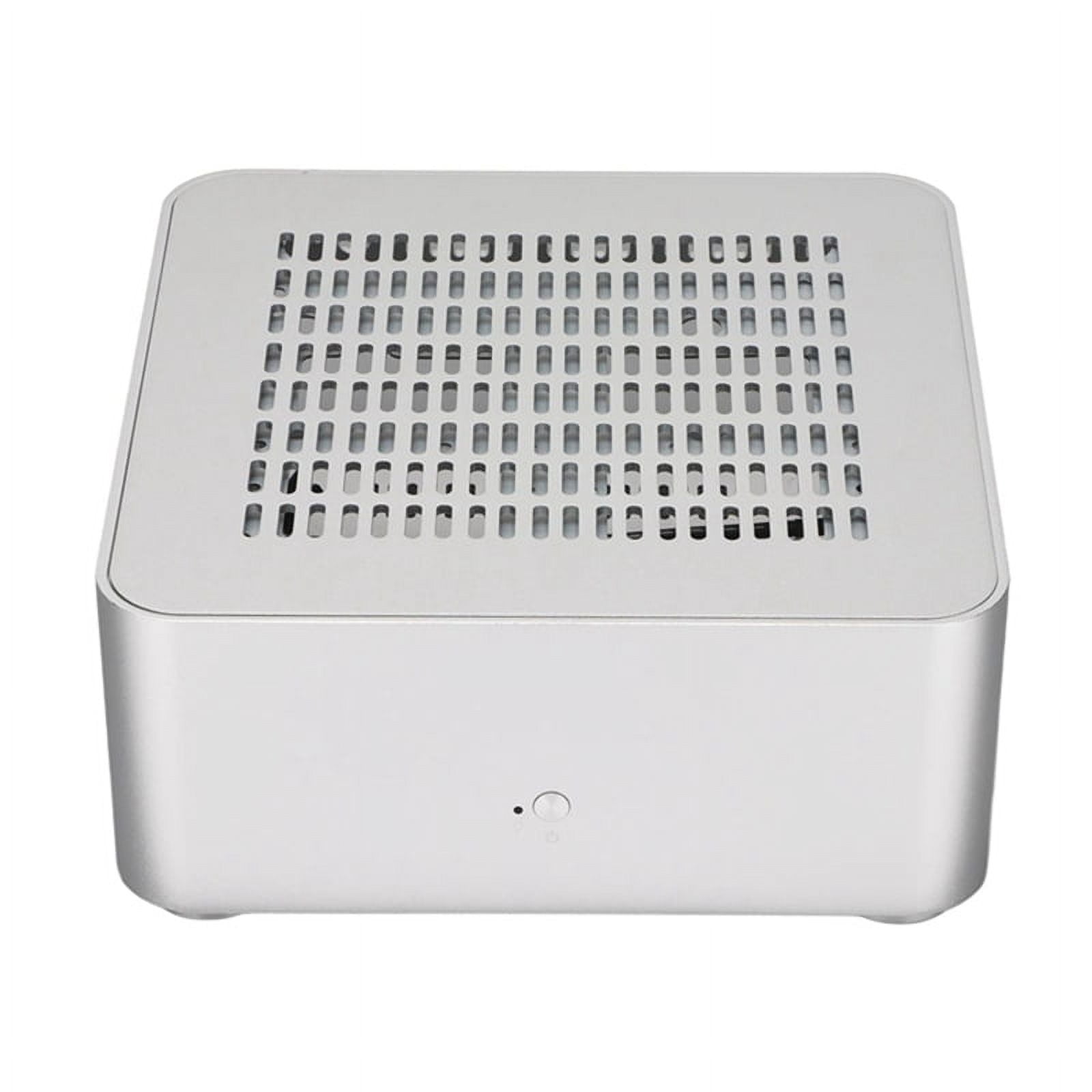 Aluminum Chassis Small Desktop Computer Case PSU HTPC Mini-ITX PC 2 USB ...