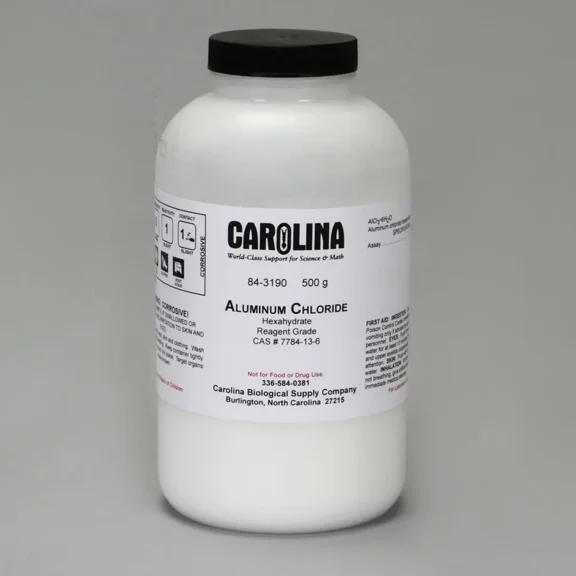 Aluminum Chloride 6-Hydrate, Crystal, Reagent Grade, 500 G