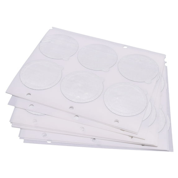 Aluminum Coffee Lid, for Capsule Flim Sticker Refilling Stainless Steel Self Adhesive 120Pcs