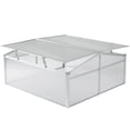 thumbnail image 1 of Aluminum Cold Frame Portable Greenhouse Bottomless Flower Box, Plant Protector, Transparent Double Walled PVC Panels, 1 of 9