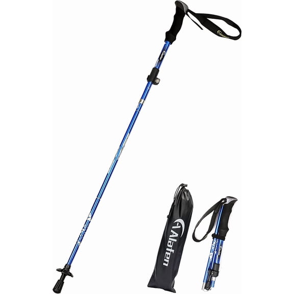 Aluminum Collapsible Ultralight Travel Trekking Hiking Pole for Men and Women
