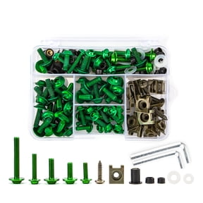 Aluminum Complete Motorcycle Windscreen Fairing Bolts Kit Fastener Clip Bodywork Screws Nut for Dirt Bike