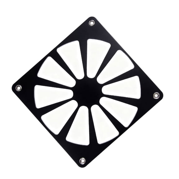 Aluminum Computer Cooling Fan Cover Filter Net Gaming Cabinet Decoration Hardware Accessories