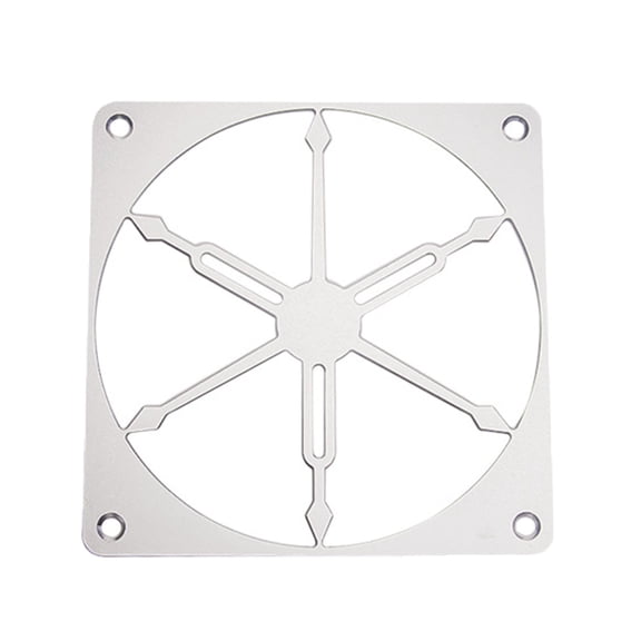 Aluminum Computer Fan Dustproof Cover Cooling Fan Cover Heat Dissipation Protective Guard Easy Installation Accessories