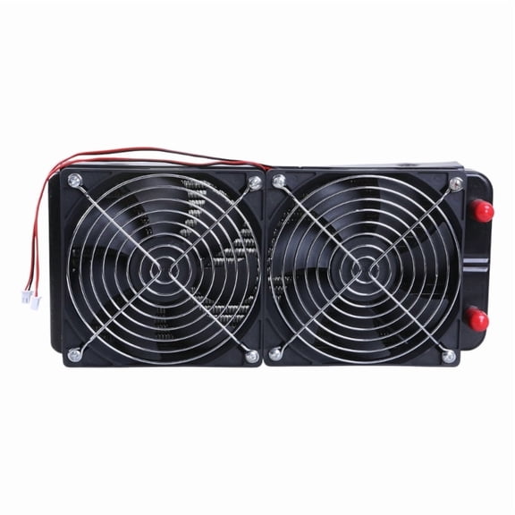 Aluminum Computer Radiator Water Cooling Cooler 2 Fans 240mm For CPU Heatsink