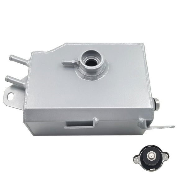 Aluminum Coolant Reservoir Expansion Tank for Mazda Miata MX5 MK3 NC 2006-2015 Silver