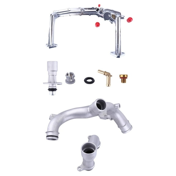 Aluminum Coolant Water Pipe Kit LR075991 for Jaguar XE XF XJ F-Type 3.0L