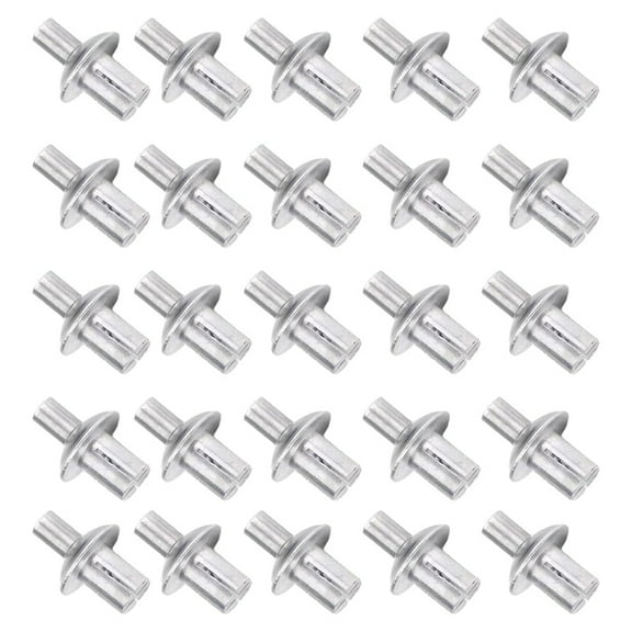 Aluminum Core Rivets with Round Head 200Pc,Knock Type Expansion Aluminum Rivet,Half Round Head Hammer Drive Blind Rivets