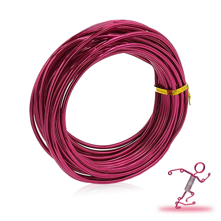 Aluminum Craft Wire 3mm Thick Bendable Metal Wire Art Wire for