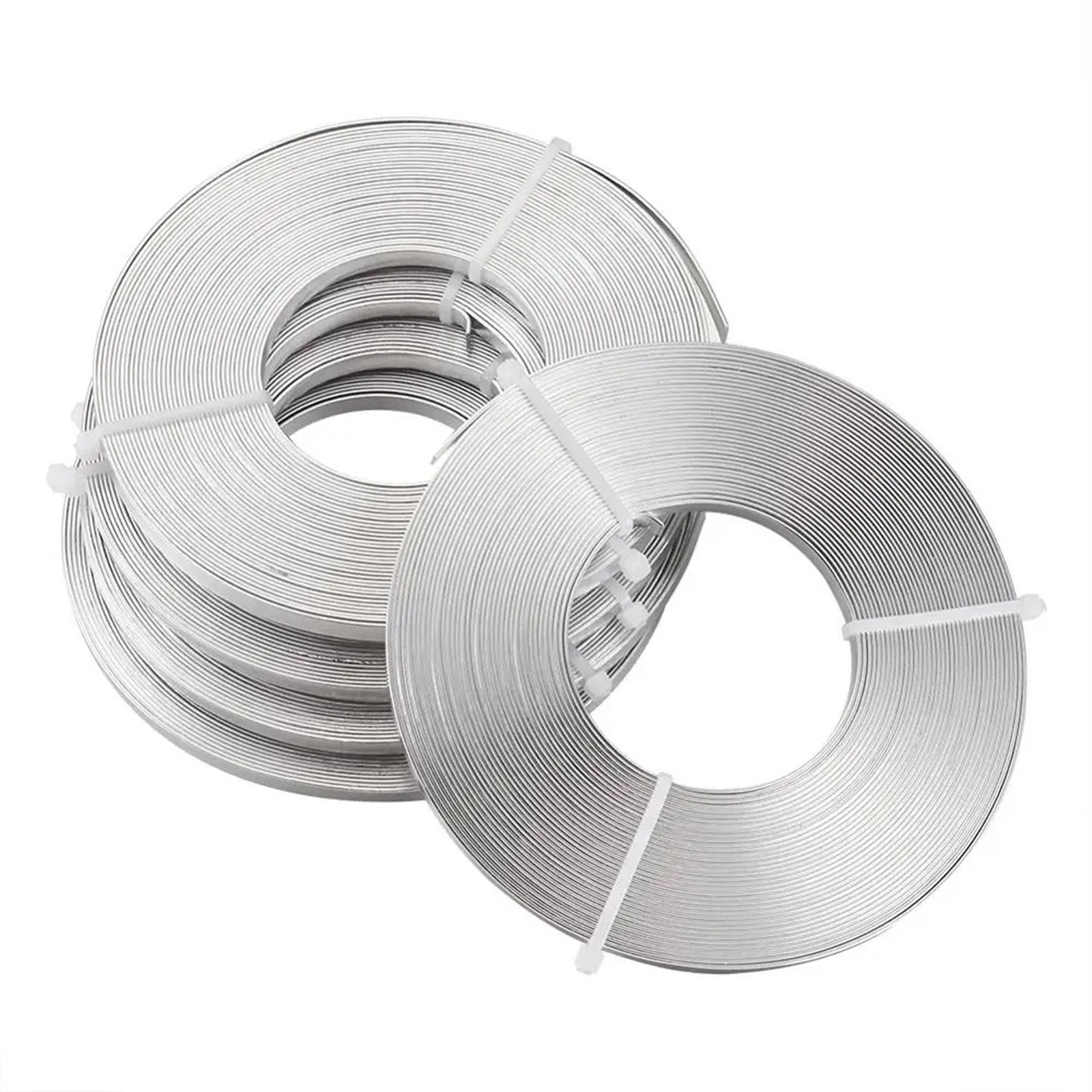 Aluminum Craft Wire 5 Rolls 3mm 5mm Flat Aluminum Wire Handmade Crafts ...