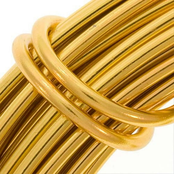 Aluminum Craft Wire Gold 12Ga 39 Feet (11.8 Meters)