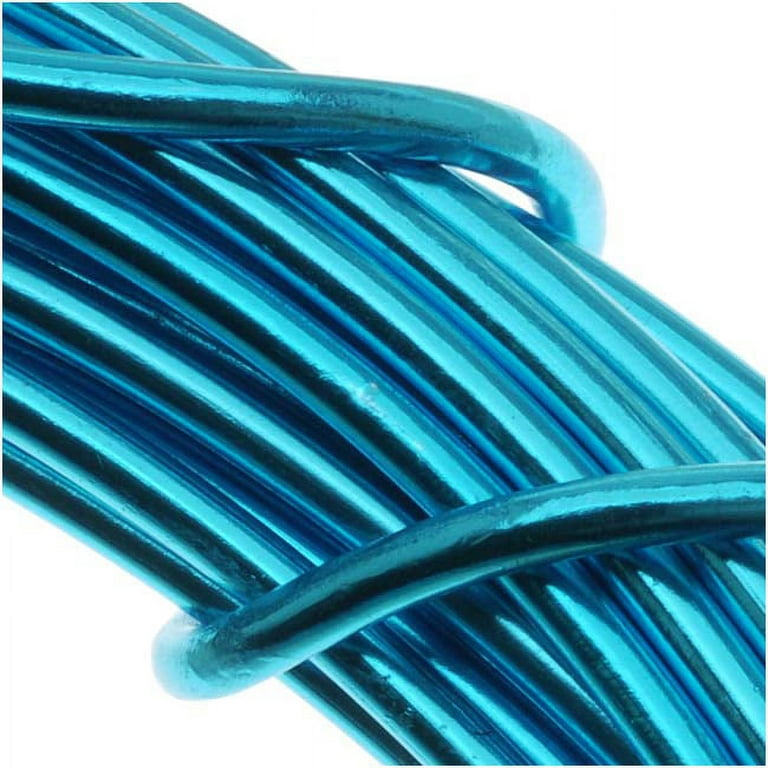 aluminum crafting wire, jewelry wire, 12 gauge, turquoise, wire, craft  wire, 39 feet, jewelry making, vintage