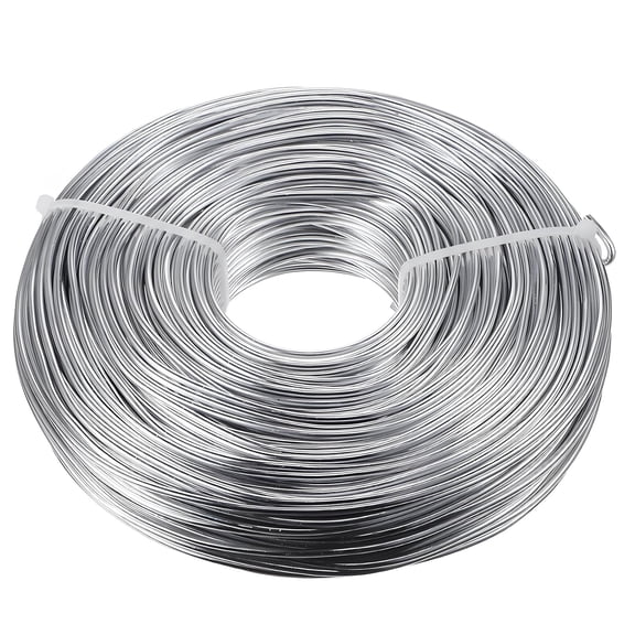 Aluminum Craft Wire for Sculpting Bendable Metal Beading Wire for DIY Jewelry Making (1 Roll,Silver,100 m x 3 mm)