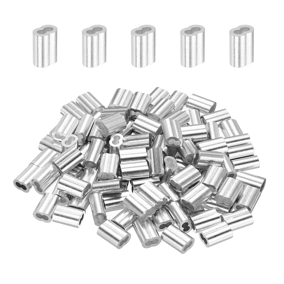 Aluminum Crimping Loop Sleeve Cable Ferrule for Wire Rope Cable Line 3mm