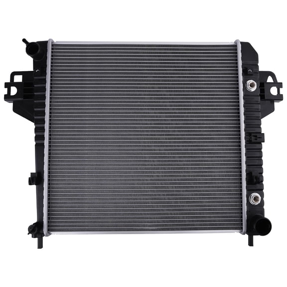 Aluminum Cross Flow Engine Cooling Radiator for Jeep Liberty 3.7L 2002-2006, with AT Transmission Oil Cooler, Replaces OE 52079728AB, 52079728AA, 52080120AE, CSF3363