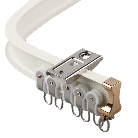 Office Curtain Rails Aluminum Curtain Tracks, Bendable Wall Mount Curtain Rail System ...
