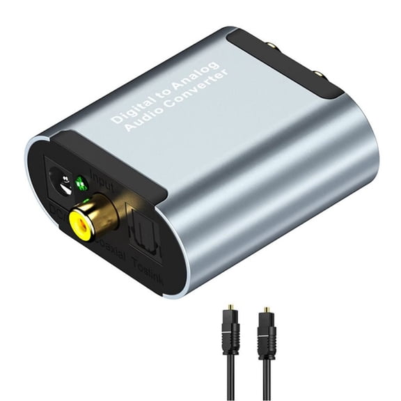 Aluminum DACs Converters Transforms Digitals Opticals/Coaxials To RCAs & 3.5mm Sound With Not Latency Transmission
