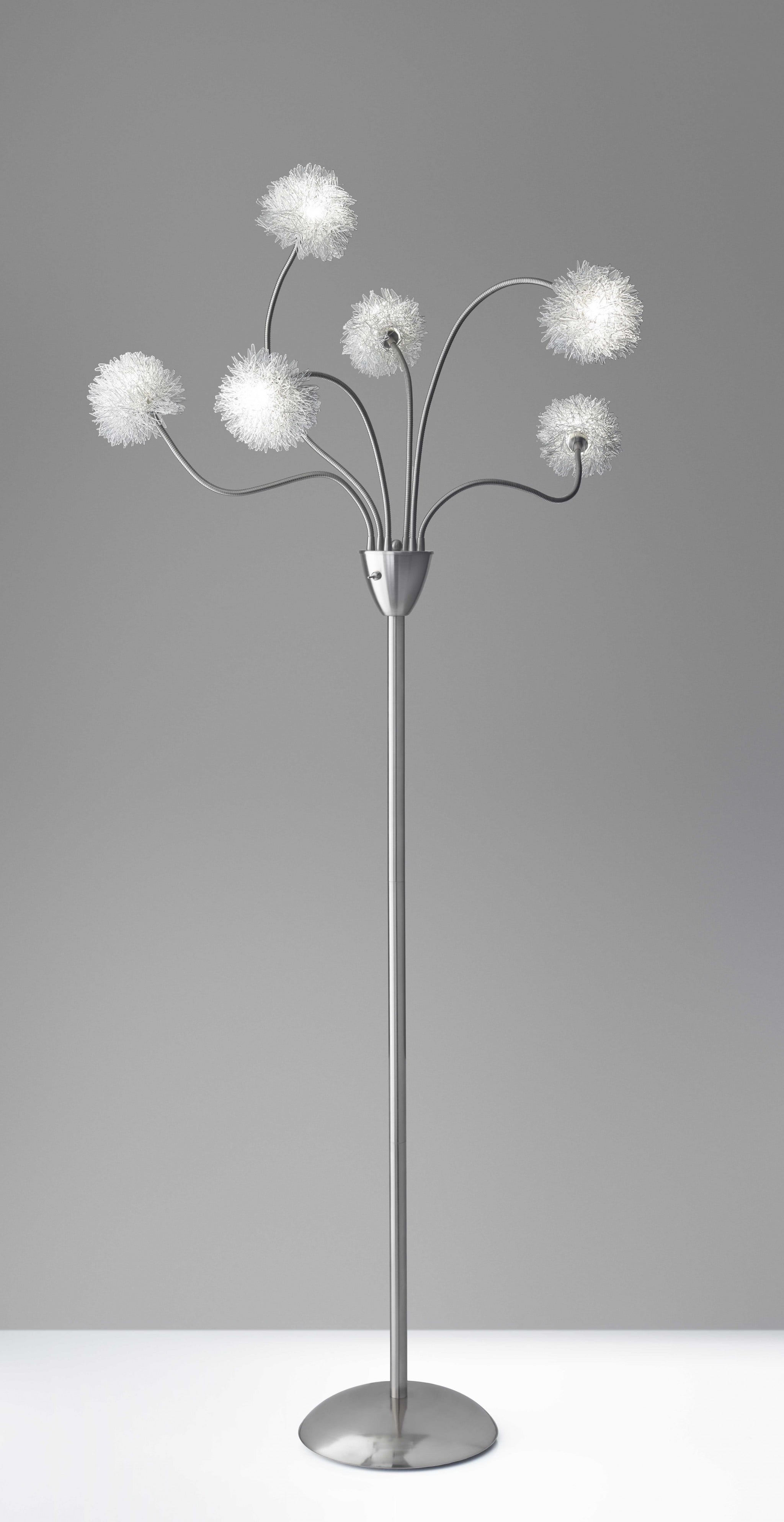 Arc Silver 68'' Adjustable LED Tree Floor Lamp