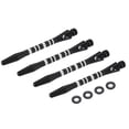 thumbnail image 1 of Aluminum Dart Shafts, Medium 2BA Thread Dart Stems Replacement Accessories with Rubber Rings for Steel Tip Black, 1 of 5