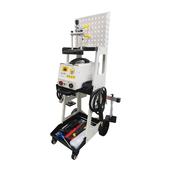 Aluminum Dent Pulling Machine 220V Auto Body Repair Tool with Adjustable Gun Work Cart