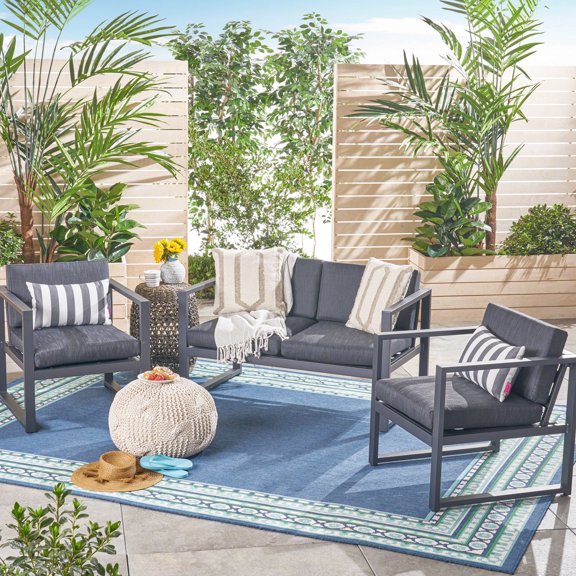 Aluminum Design - Rust - Resistant and Cozy Seats - Outdoor Chat Time / Year - Round Comfort for All