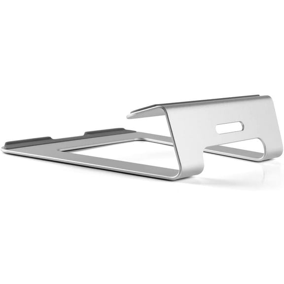 Aluminum Desk Stand for Apple MacBook and All Portable Computers (Silver)