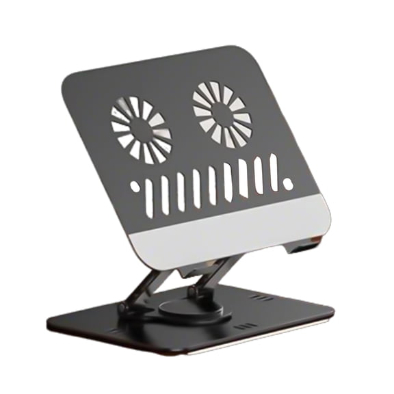 Tablet Holder, 360 Degree Rotation, Adjustable Height, Aluminum, Secure and Stable Tablet Stand for 4-16in Devices