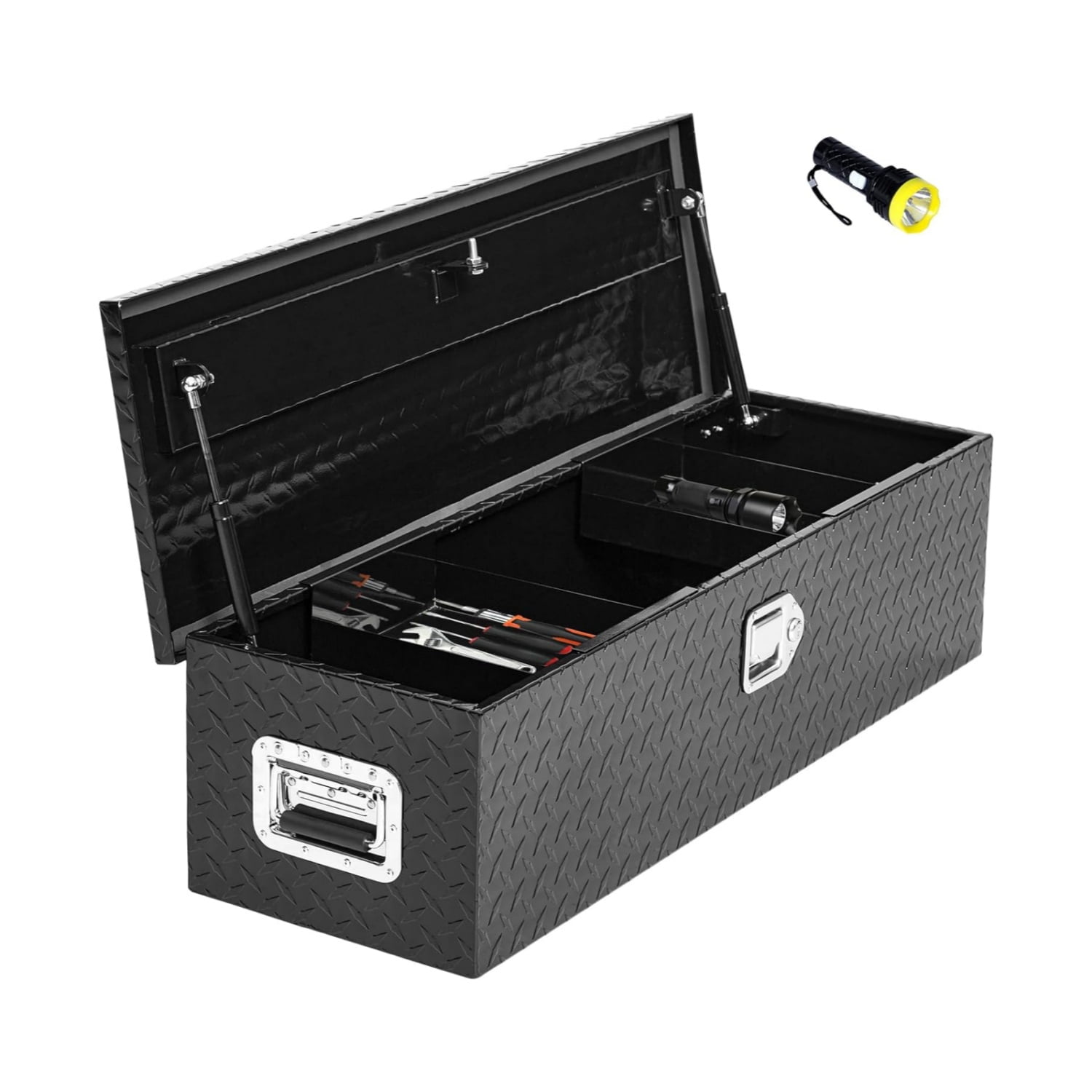 Aluminum Diamond Plate Tool Box 13x13x30 Inch, Heavy Duty Truck Toolbox ...
