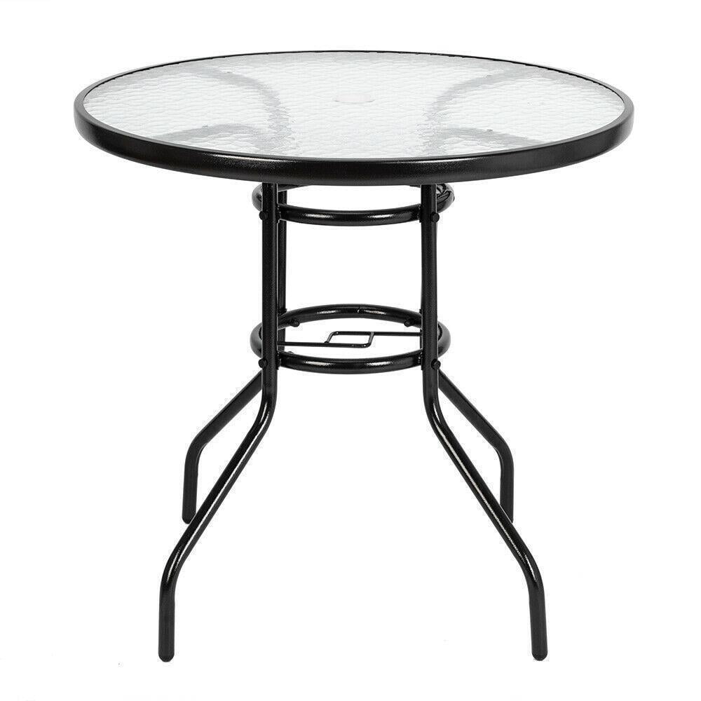 Aluminum Dining Desk Round Cast Outdoor Dining Table Yard Patio Home