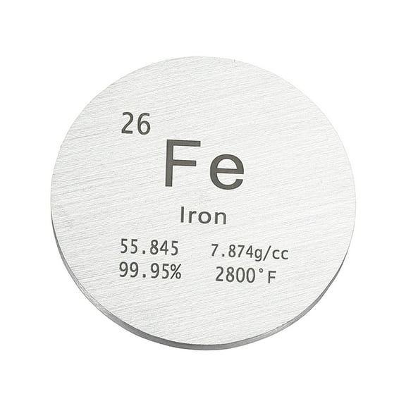 Uxcell Iron Disc, 1.2 inch Fe Density Circle Sheets Plates for Collections