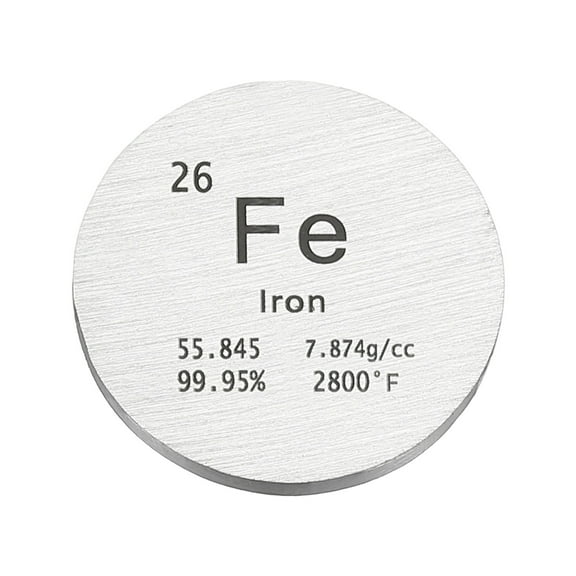 Uxcell Iron Disc, 0.8 inch Fe Density Circle Sheets Plates for Collections