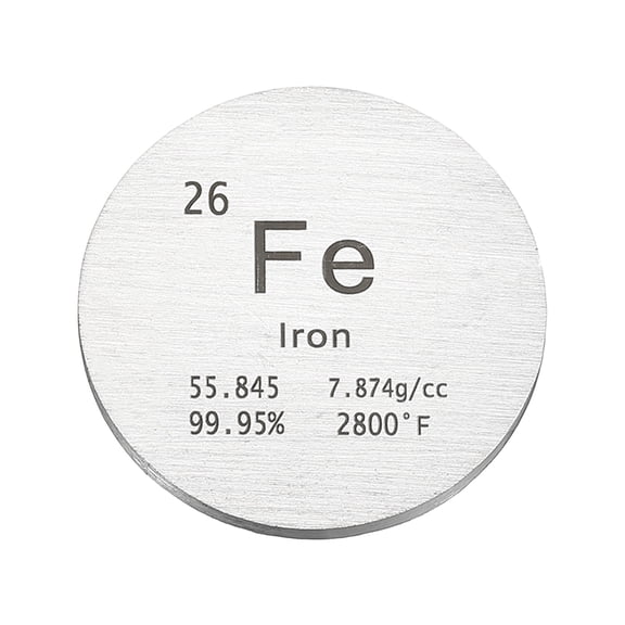 Uxcell Iron Disc, 1 inch Fe Density Circle Sheets Plates for Collections