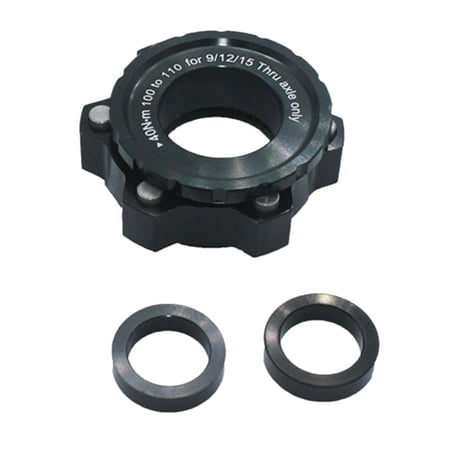 Aluminum Disc Brake Rotor Central Locking Adapter for Thru-Axle Hub, Fits 6 Rotors - Easy to Install - Dif Front 100 to 110