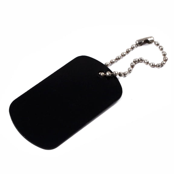 Aluminum Dog Tags Engraveable Blank Key Chains Military Identification - 1 pc
