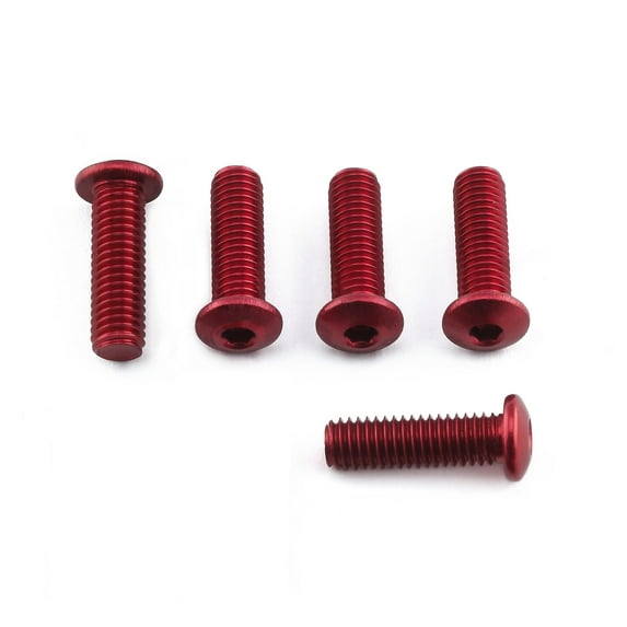 Aluminum Dome Head Bolt M5x(0.80mm)x16mm (8mm O/D) Pack x5