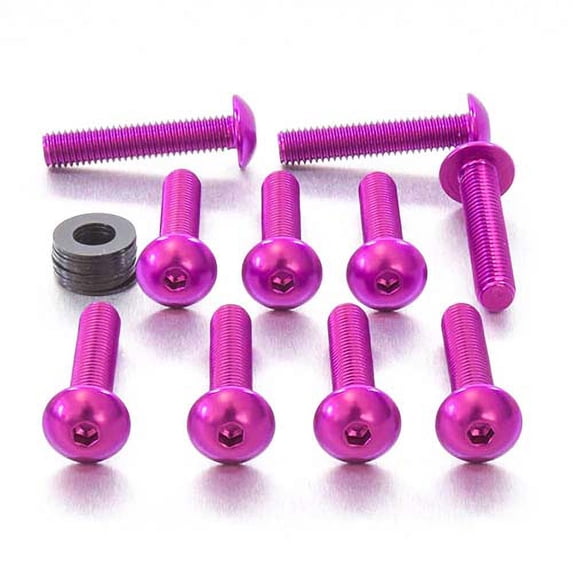 Aluminum Dome Head Bolt M8x(1.25mm)x40mm Pack x10