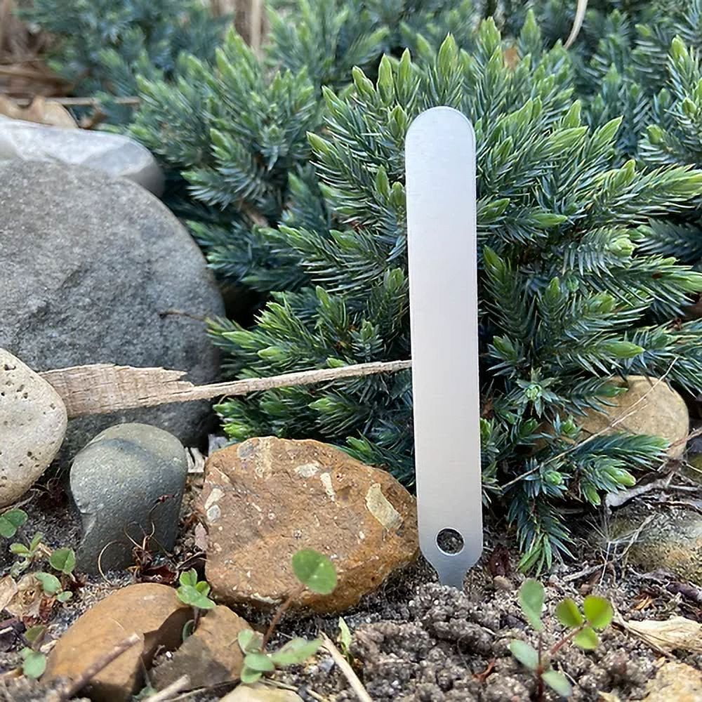 Aluminum Doohickey Plant Tags, MADE IN USA, insert into soil, 50 plant