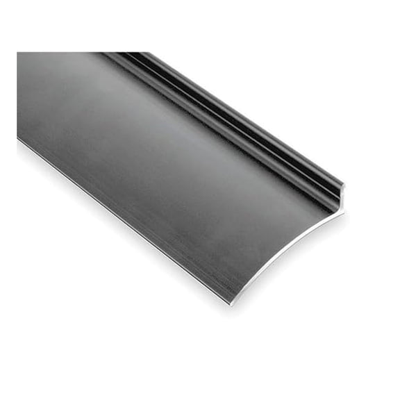 Aluminum Door Bottoms Overhead Rain Top Drip, Clear Anodized, 2-1/2W x 52"L x 5/8H - 346C52