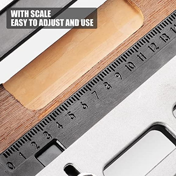 Aluminum Door Hinge Template Jig, Precise Woodworking Door Hinge Template, Hinge Slotting Locator Lightweight Door Hole Opener Slotting Locator, for Door Lock Jig and Router Jig