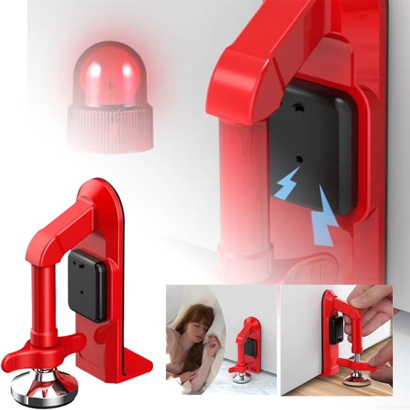 Aluminum Door Stopper - Industrial-Strength, Portable Door Blocking Device, Screw-Adjustable, Suitable for Home/Hotel Use, Prevents Unwanted Entry and Enhances Safety