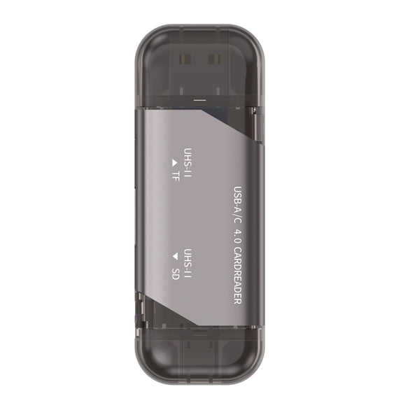 Aluminum Double Slot Memory Card Reader USB C 312MB/s Compatibles Cameras